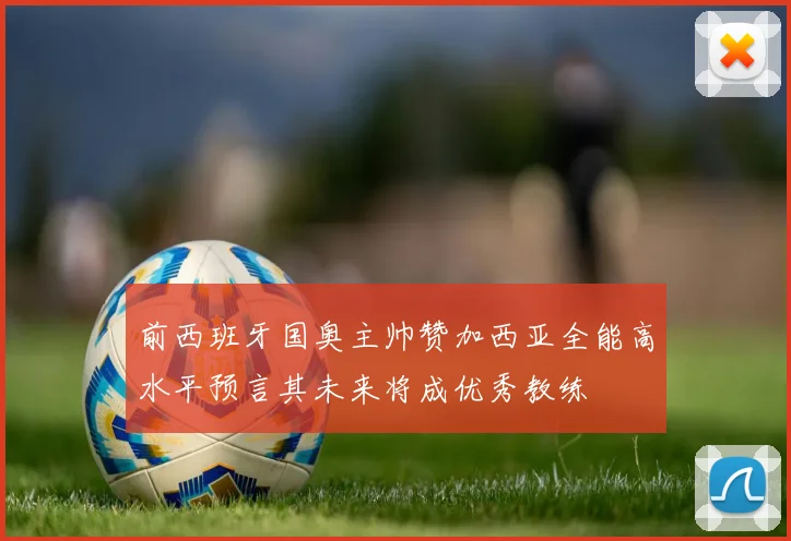 前西班牙国奥主帅赞加西亚全能高水平预言其未来将成优秀教练